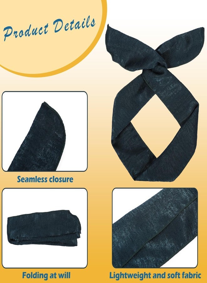 ONEYE Wire Headbands for Women Solid Color Wired Hair Wraps Twist Bow Headband Wire Bandana Cute Wired Bunny Ears Headbands Headwraps Hairs Bands Hairs Holder Hair Accessories for Ladies with 8PCS - Image 3